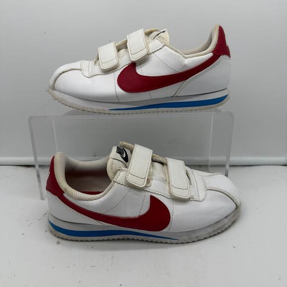 Nike Other - Nike Shoes Kids Youth 13.5C Cortez Gump Strap White Blue Red Sneaker